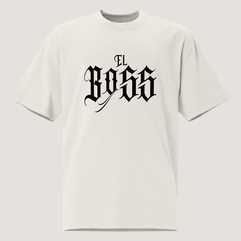 Camiseta oversize descolorida El Boss