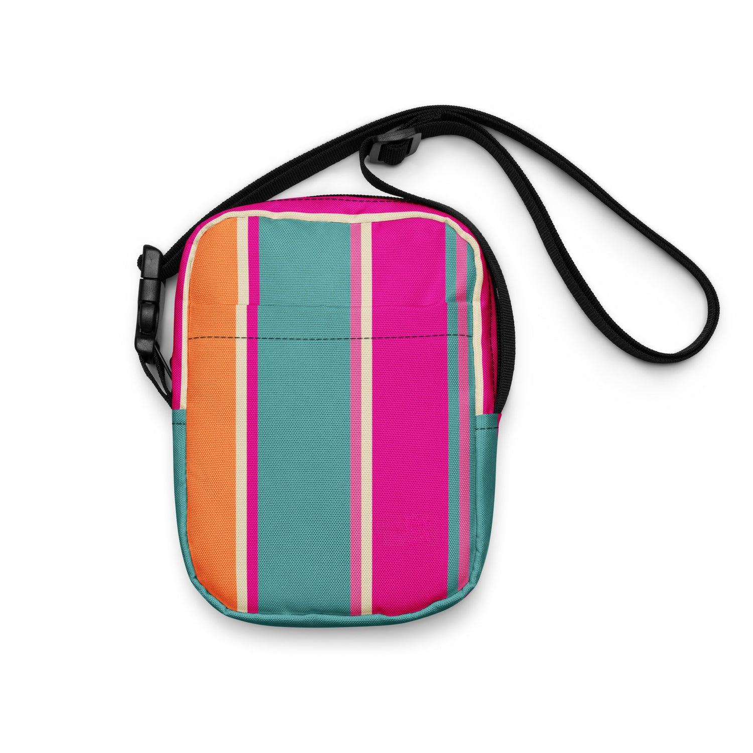Utility crossbody bag, Mexican color stripes