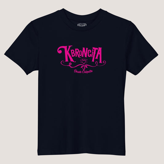 Kbroncita Organic cotton kids t-shirt Navy