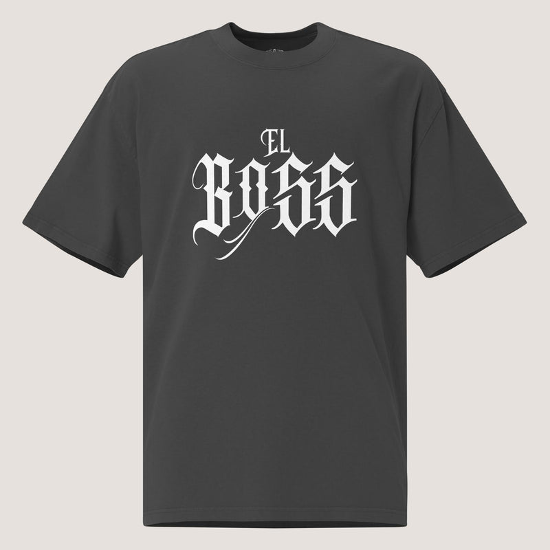 Camiseta oversize descolorida El Boss