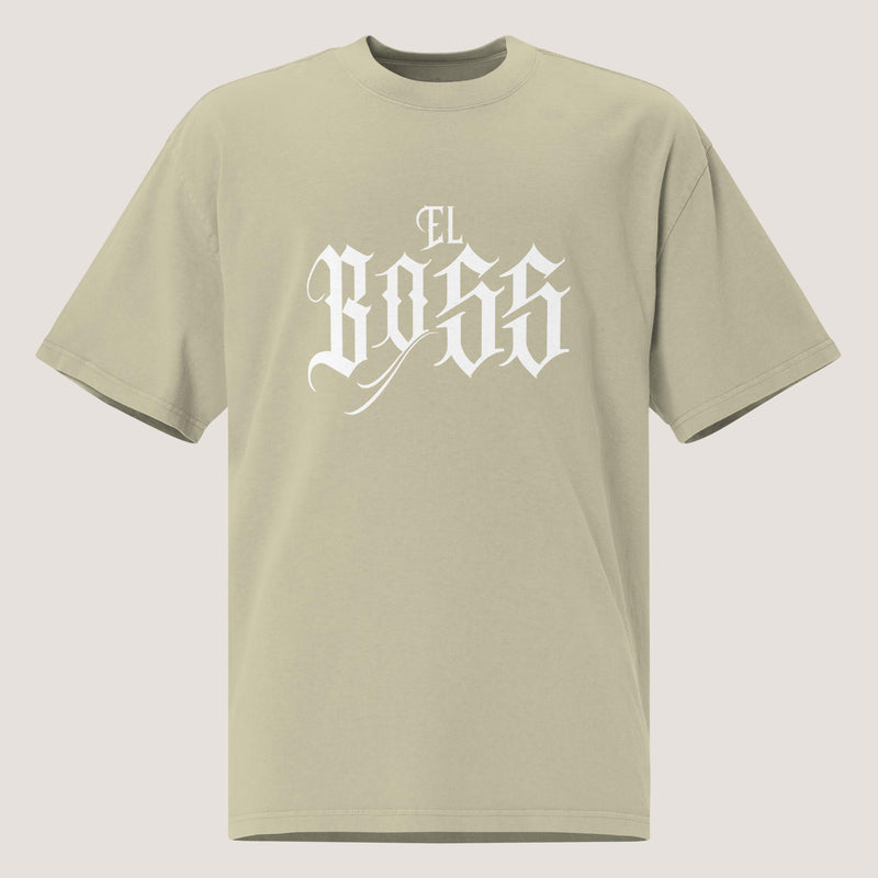 Camiseta oversize descolorida El Boss