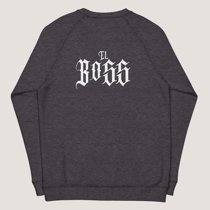 El Boss Unisex organic raglan sweatshirt
